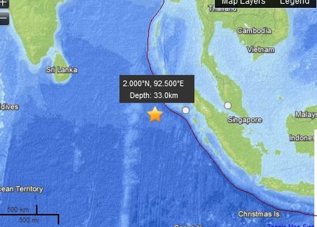 印尼附近海域发生6.8级地震，一场自然力量的震撼